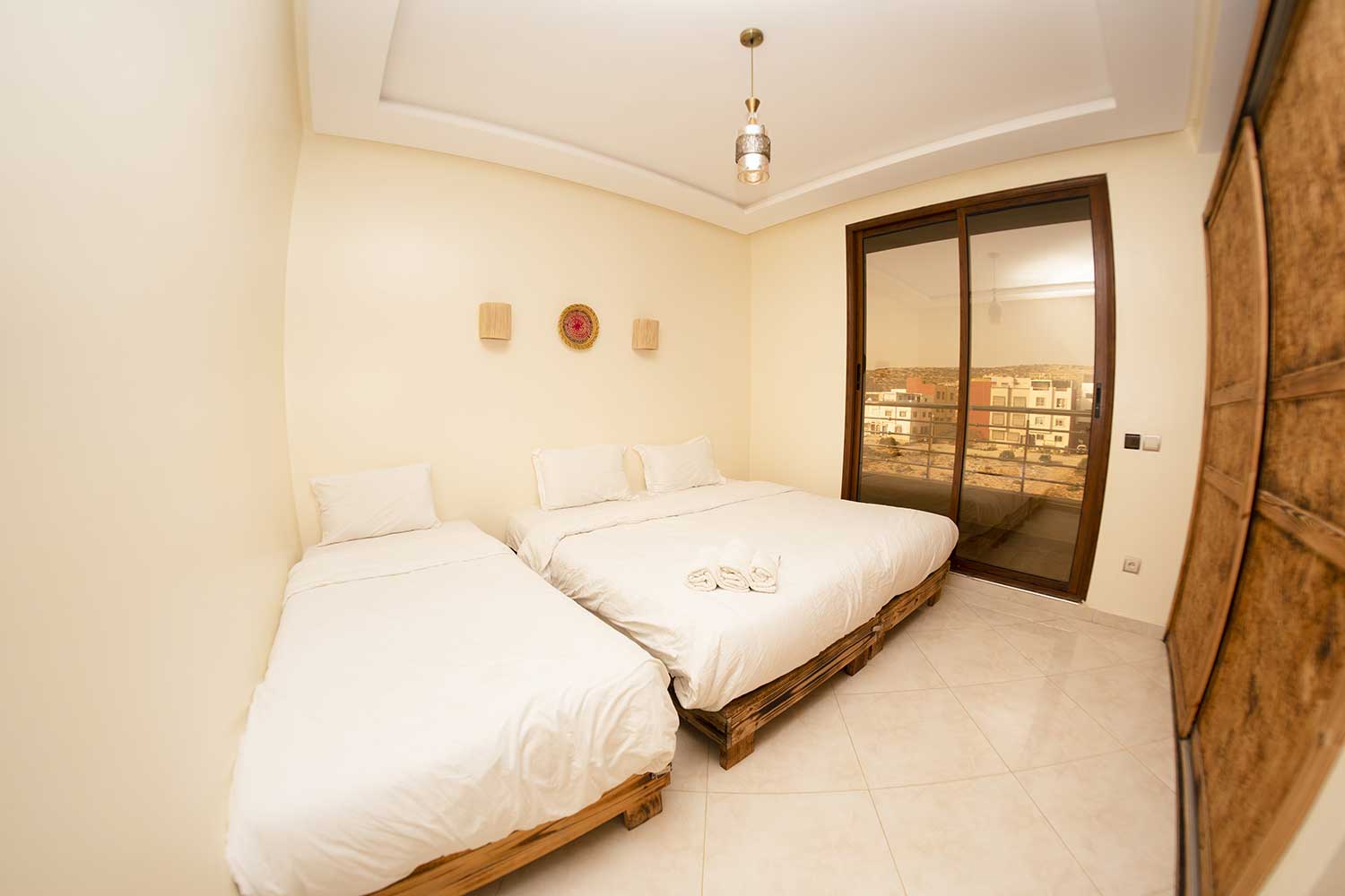 Triple room at Golden Wave surf camp